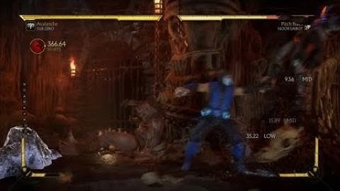 Sub-Zero (Avalanche) - 12 hits (395.32) Brutality Corner Combo