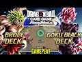 Broken broly vs goku black battle dragon ball card game digital version