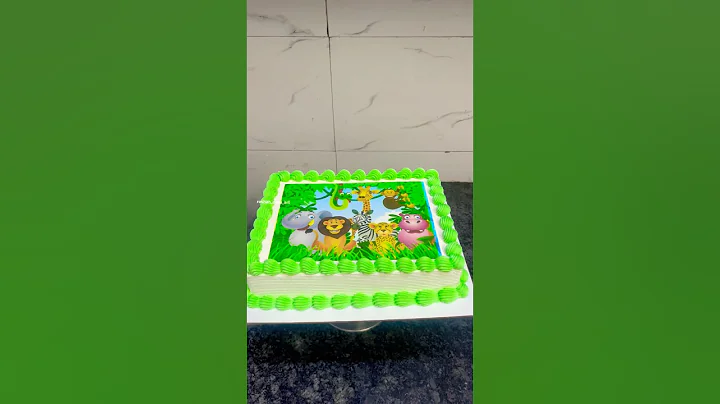 Jungle Theme Cake Decorating Ideas | 🙈🦁 Jungle Photocake |  Cake Tutorial | Kids Birthday Cake |