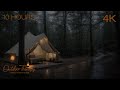 Calming rain on your tent washes away your worries  camping thunderstorm sounds for sleep sleeping