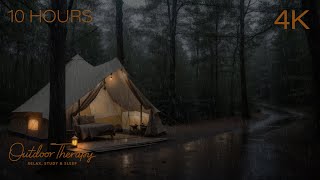 Calming Rain on your tent washes away your worries | Camping Thunderstorm Sounds For Sleep Sleeping by Outdoor Therapy 13,127 views 2 months ago 10 hours, 10 minutes