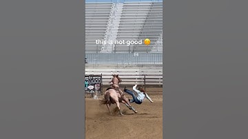 I fell off barrel racing 😁👍#viral #horse #fail #rodeo