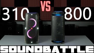 SONY SRS xv800 vs JBL Partybox 310 : Binaural sound sample