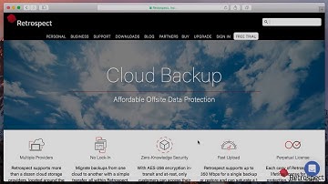 Retrospect Backup in 60 Seconds: Cloud Backup Overview