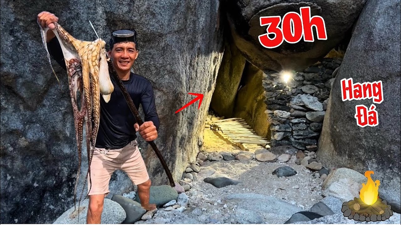 30h cắm trại theo cách tự lập trên hai hòn đảo hoang cùng vũ trụ vlog | 2 Day camping survival