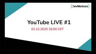 DevMentors Live is coming! Building Modular Monolith with Event Storming and Domain Driven Design.