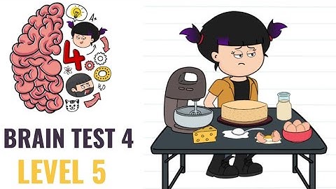 🧠 Brain Test 4 Level 5 | Get me a cheesecake, please | Walkthrough