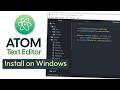 How to Download and Install Atom Text Editor on Windows PC