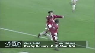Derby County 2-2 Manchester United - 18 October 1997 (MOTD Highlights)