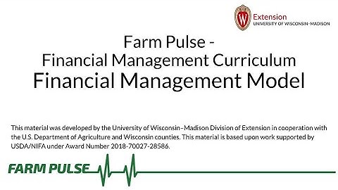 Farm Business Financial Management Model