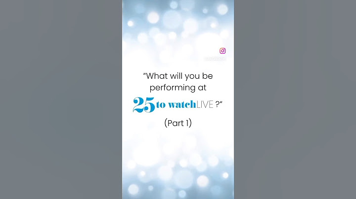 What will our 25TW artists be performing at 25 to Watch Live? (Part 1) #dance #dancers