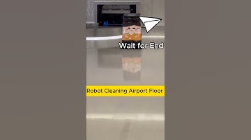 Smart Cleaning Robot in Action 🧹 | Airport Automation at Its Best  #shortsviral #shorts  #shortsfeed