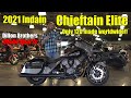 2021 Indian Chieftain Elite in Vivid Black Crystal and Carbon Crystal