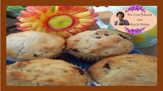 MUFFINS DE AVENA BAJOS EN AZUCAR