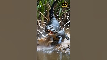 Otter vs Nile Monitor: Epic Marsh Showdown! Who Will Win? #wildlifefights