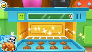 Nhà Hàng Của Bé Gấu Trúc | Bánh Quy Vị Ca Cao | BabyBus Game screenshot 2