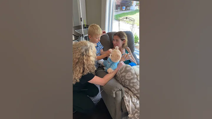 Hospice brought Weston a BuildaBear with Haley’s heart beat. I got a printed version. #cancer #cry