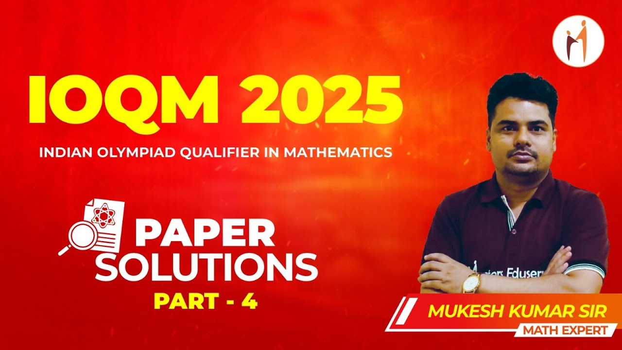 IOQM 2025 Paper Solution & Analysis | Step-by-Step Problem Solving! || Part-4 (Q.15 to 20)