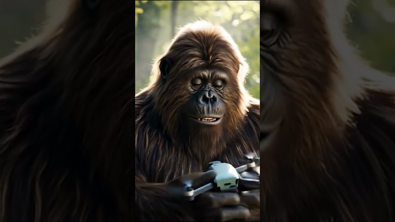 What Happens When A Bigfoot Tries Human Tech Viral