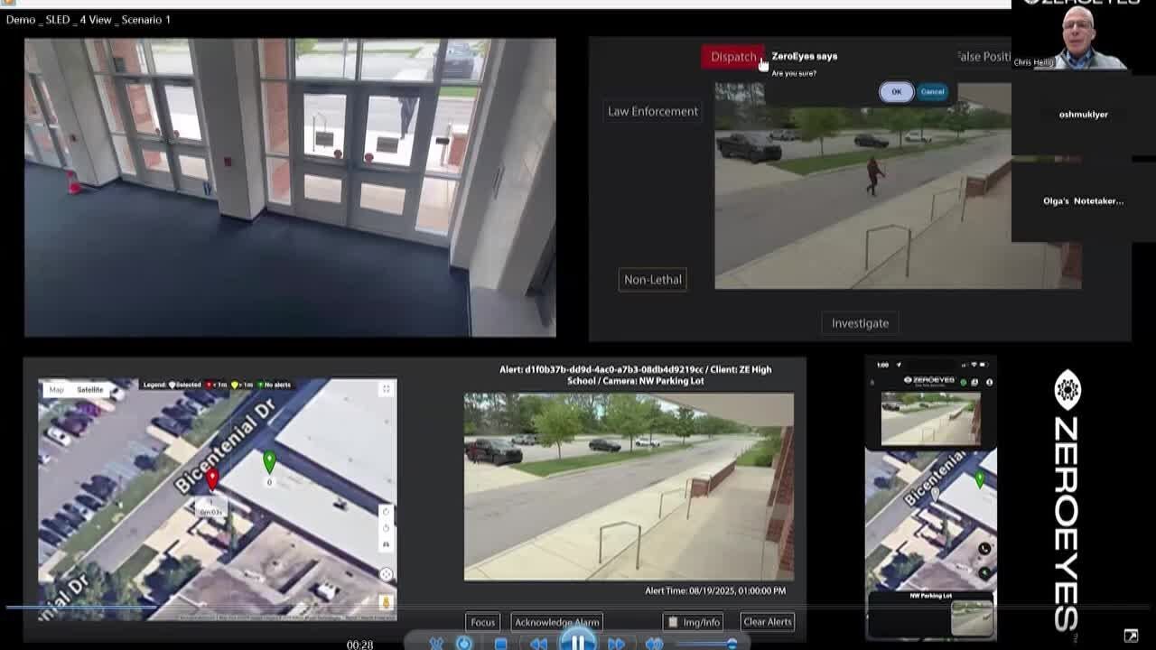 Demo of AI gun detection system in Colonial Heights - YouTube