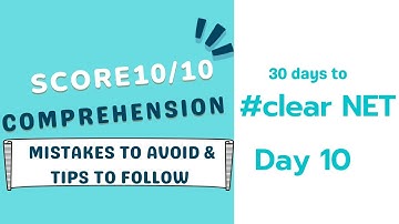 UGC NET Comprehension || NTA NET exam || UGC NTA NET