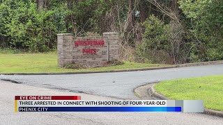 4-year-old shot, three people arrested in Phenix City incident