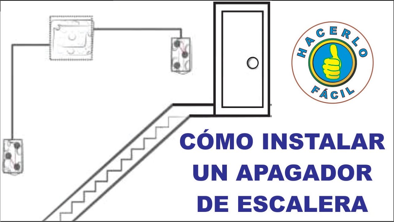 como conectar 2 apagadores de escalera a un foco