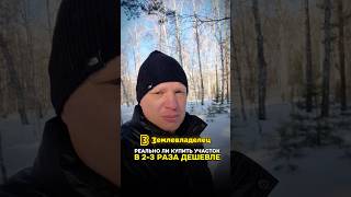 Реально ли купить земельный участок в 2-3 раза дешевле рынка? #земля #участок