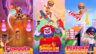 Little Singham Super Skater #1 Singham Character Run | Android/iOS Gameplay HD screenshot 1