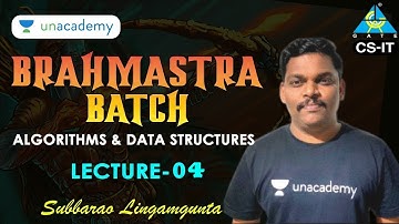 Lecture-04 |  Algorithms & Data Structures  | Brahmastra Batch | Reddy Sir