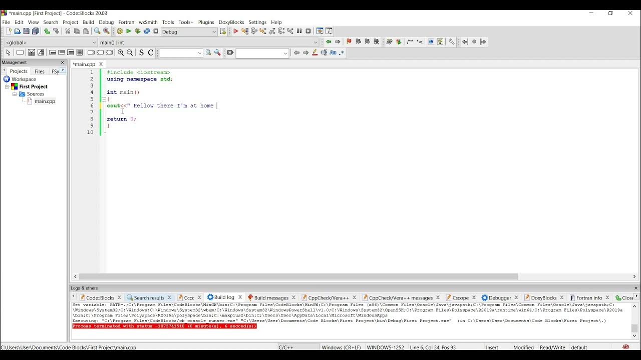 5. Shifting words and skipping lines in C++ programming. - YouTube