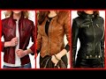 2020 Sexy Black | Brown Leather Skin Tight Leather Jacket Outfit Ideas For Curvy Type Women 2020