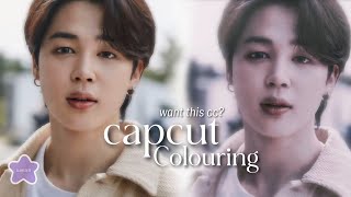 Capcut coloring tutorial |Lilac tint filter| #jimin #bts #viralvideo #viralshorts #jungkook #army