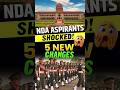 5 Major Changes in NDA 1 2026, Big Updates for Aspirants 🚨 #nda #ndaexam #ndapreparation #shorts
