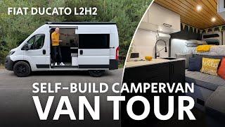 VAN TOUR | UK Self-Build CAMPERVAN CONVERSION | Fiat Ducato L2H2