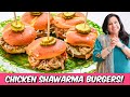 Chicken Shawarma Burger Recipe In Urdu Hindi RKK