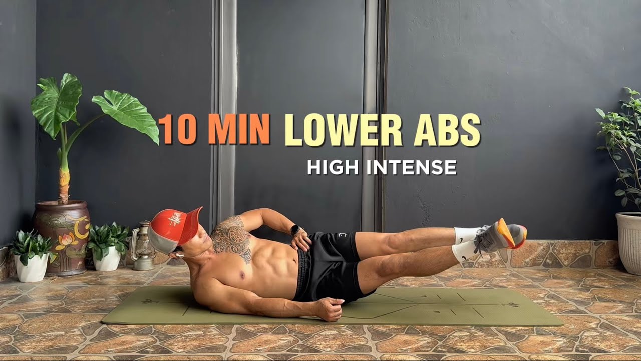10 Min INTENSE LOWER ABS Workout ( Fast Effect ) - No Equipment - YouTube