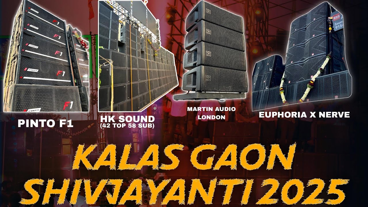 KALASGAON SHIVJAYANTI 2025 | PINTO F1 | HK SOUND 42 TOP 58 BASE | MARTIN AUDIO | SOUND TUBE
