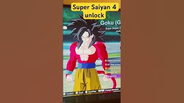 How to unlock Super Saiyan 4 in sparking zero #sparkingzero #supersaiyan4 #goku #vegeta #shorts