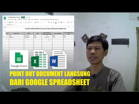 Cara Print Out Dokumen Langsung Dari Google SpreadSheet │Google Drive