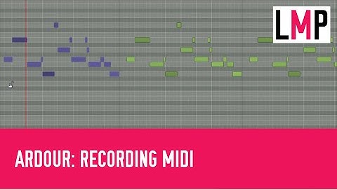Recording audio and using MIDI in Ardour3: Part 4 - Recording MIDI, quantizing, transposing + more