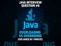Overloading vs Overriding in Java | Clear and Simple Explanation #programming