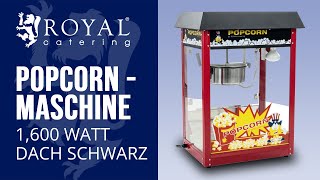 Popcornmaschine Royal Catering RCPS-16E | Produktpräsentation