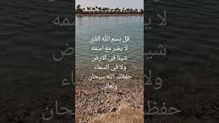 قل بسم الله الذي لا يضر مع اسمه شيئا.