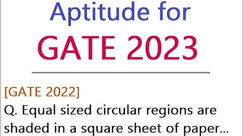 Quantitative Aptitude for GATE - Mensuration & Geometry - Solved GATE Question