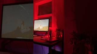 Small upgrade with a huge difference #gaming #setupgaming #aethetic #bedroom