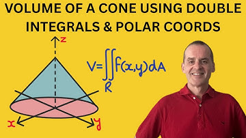 How to find the Volume under the surface of a Cone using double integration