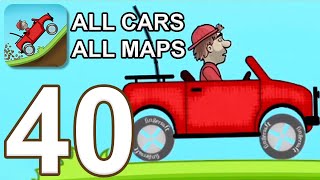 हिल क्लाइम्ब रेसिंग - गेमप्ले पूर्वाभ्यास भाग 40 - सभी कारें / मानचित्र (आईओएस, एंड्रॉइड) screenshot 2