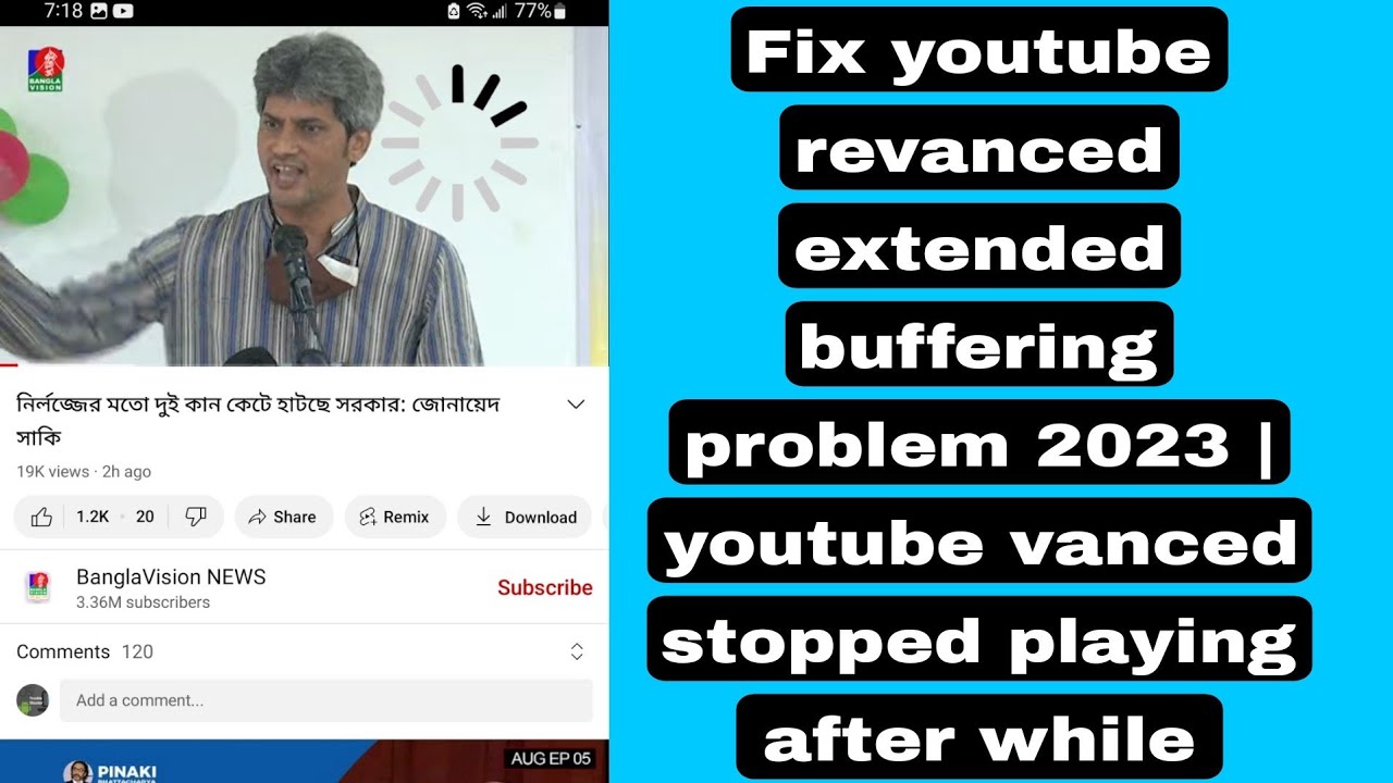 Fix youtube revanced extended buffering problem 2023 | youtube vanced stopped playing after while