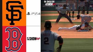 IN ENGLISH | SAN FRANCISCO GIANTS - BOSTON RED SOX | MLB THE SHOW 24